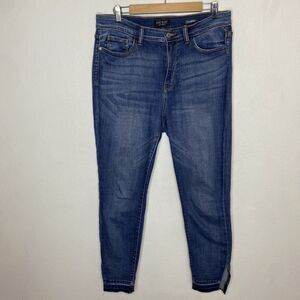 Judy Blue High Waist Released Hem & Side Slit Skinny Denim Women’s 13/31